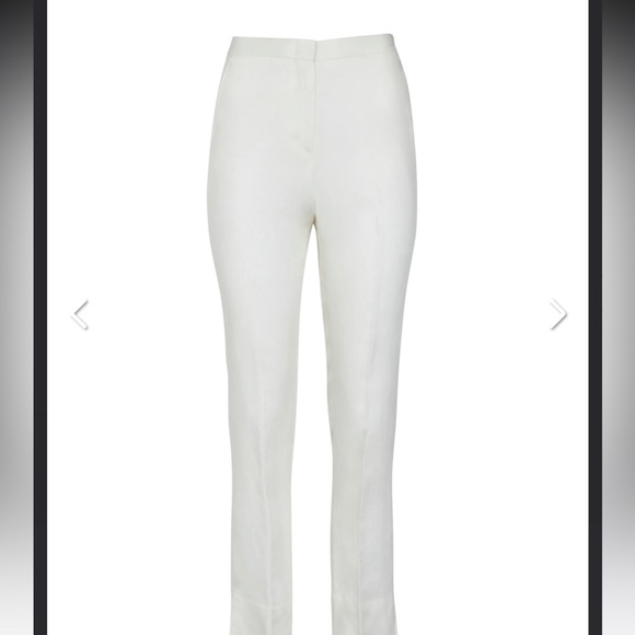 BCBG Janessa Linen Pant Suit size XS in off white with tags - Picture 3 of 5